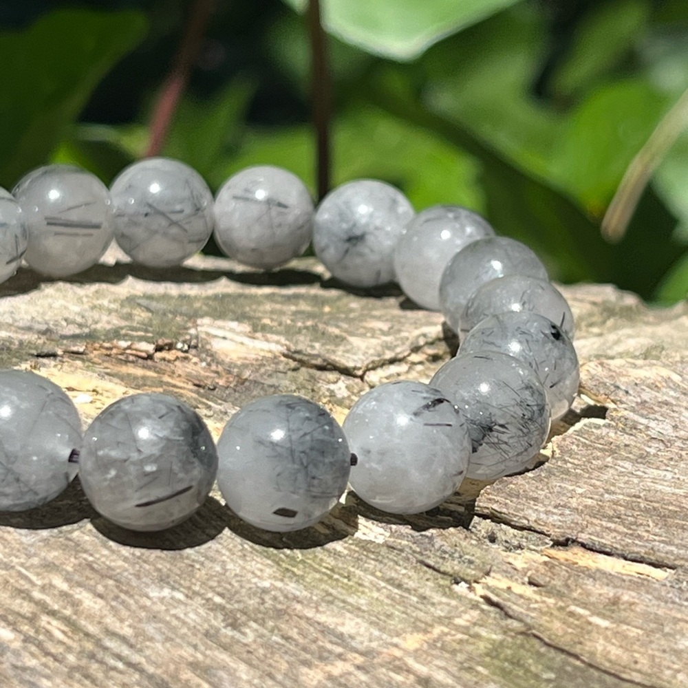 11mm black‎ tourmaline bracelet
